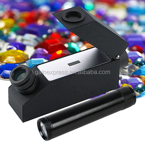 Gemology Gemstone Gem Refractometer W/ Monochromatic Light Filter