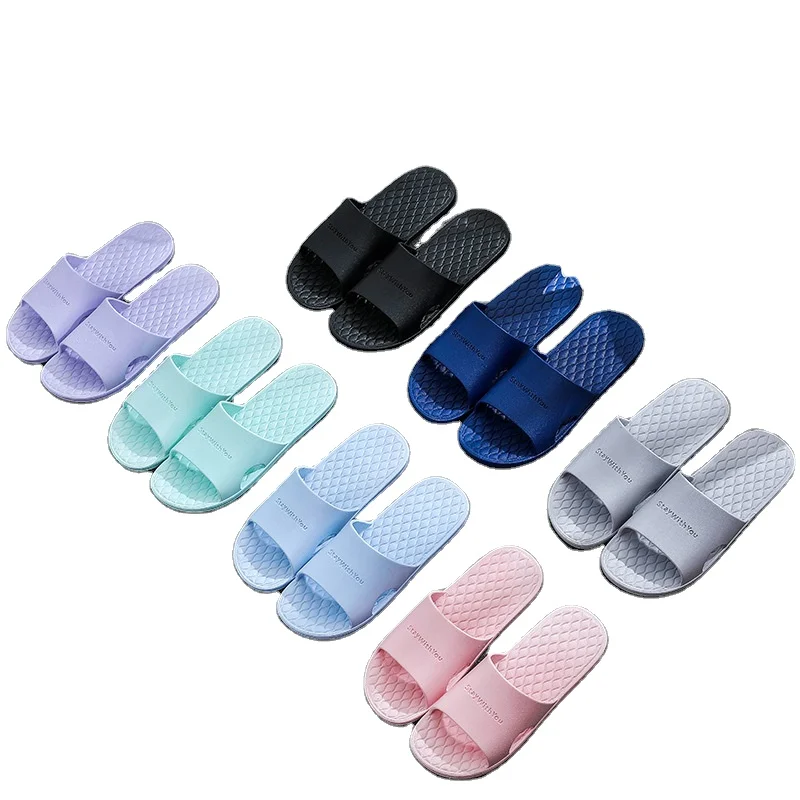 

High Quality Non-slip Bathroom waterproof environmental friendly slippers PVC For Women Indoor sandals