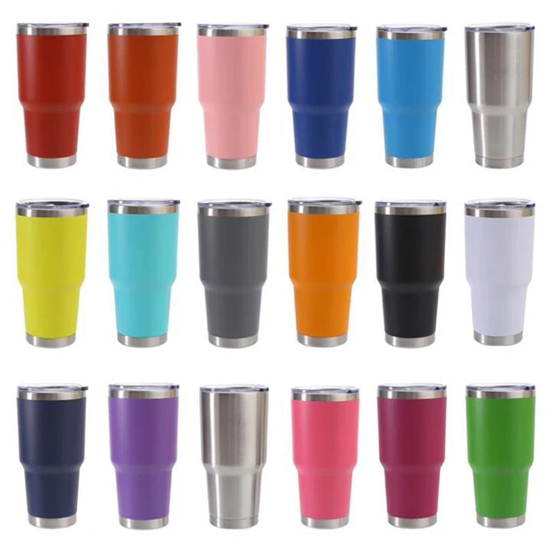 

amazon hot sales 30oz 20oz Stainless Tumbler Cup summer cold beer skinny tumbler