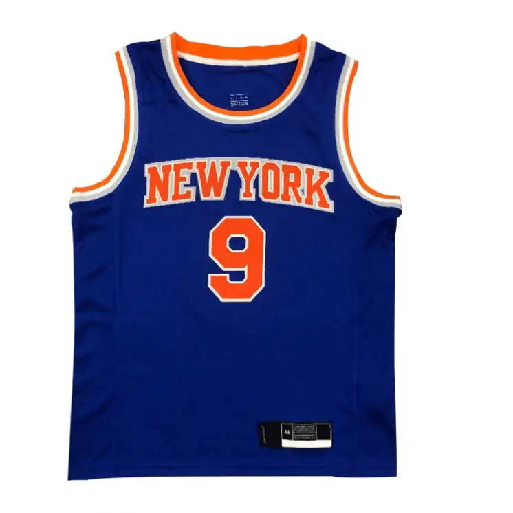 

2021Men's York Branded Knicks Barrett 9# Shirts Basketball Jersey Anthony 7# Rose 4# Uniform Basketball Jerseys Wear