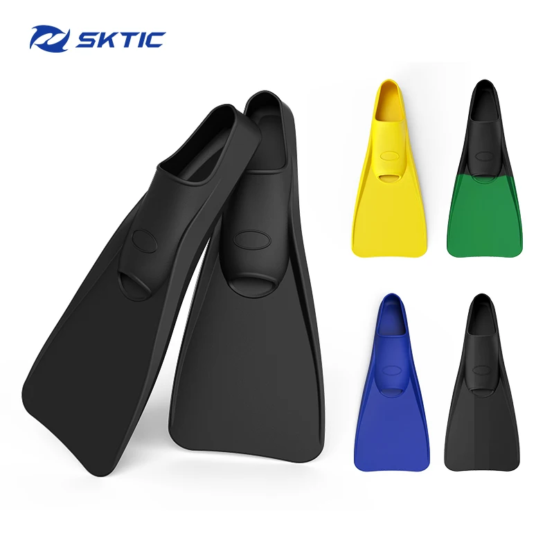 

SKTIC China Factory OEM Professional Customize PP/TPR Black Long Blade Scuba Diving Fins Spearfishing Fins for adult and kids