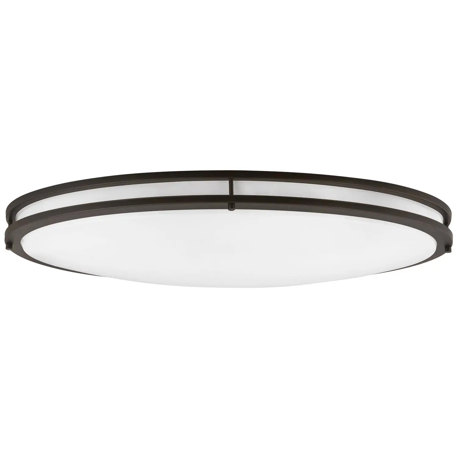 Sunlite LED 32-Inch Oval Flush Mount Ceiling Light Fixture, 30K - Warm White, Dimmable, 3200 Lumens, 40 Watts, Bronze