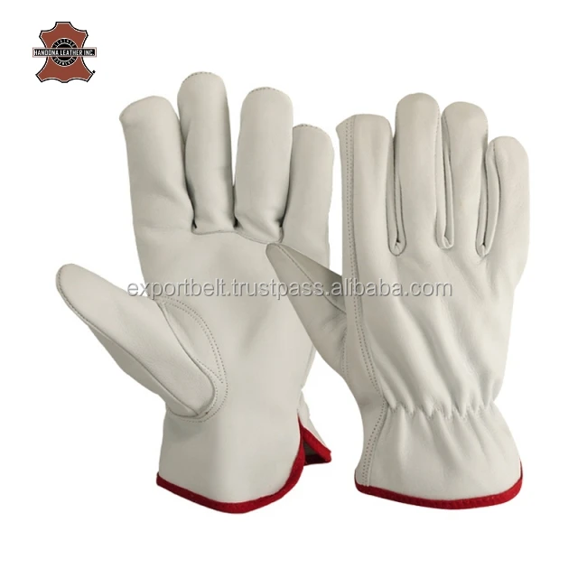 lorry drivers leather work gloves