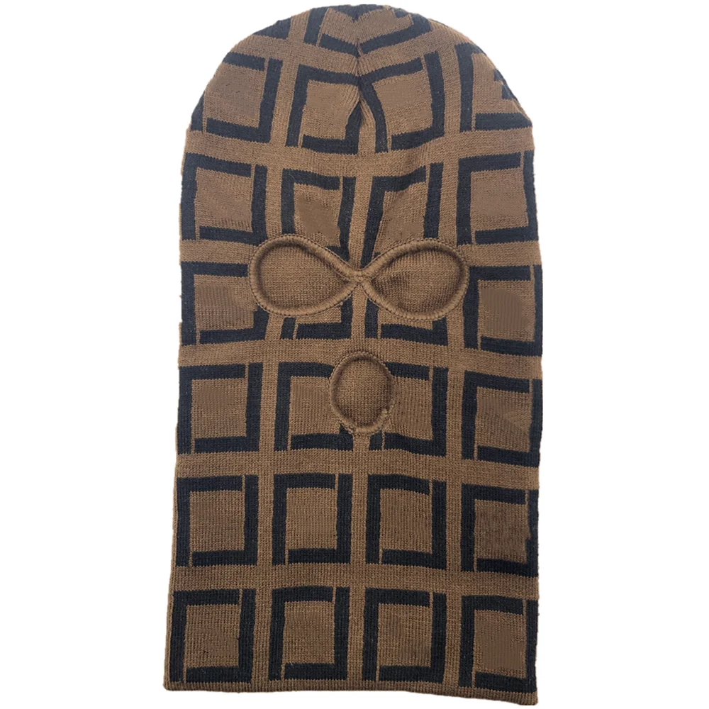 
Wholesale Custom logo face mask Knit Full Face Cover ski mask 3 hole balaclava designer ski mask 