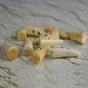 Shiny natural buffalo BONE toggle button for coat