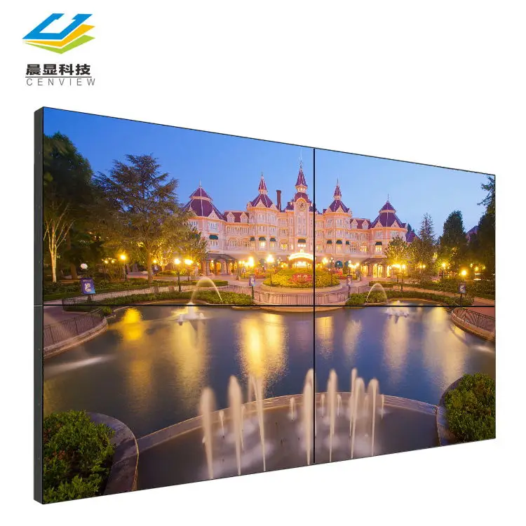 Wall Mounted Capacitive Touch monitor wall Android Lcd Advertising Display with oem led light up screen