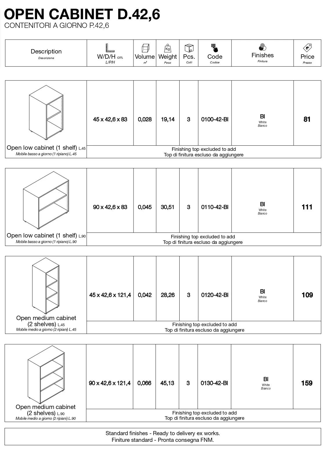 Premium Quality Italian Design Open Cabinet With Sliding Doors Office ...