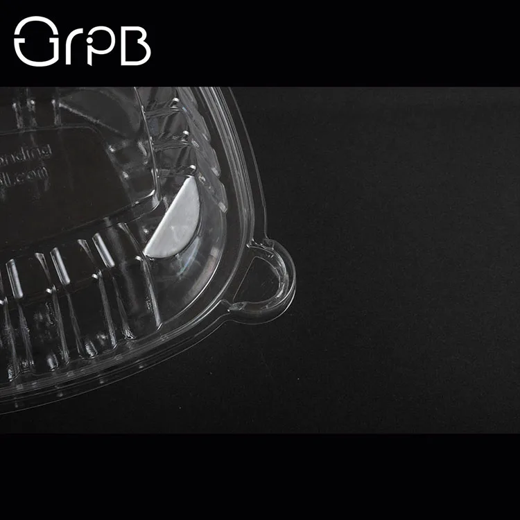 
Recyclable disposable plastic container for food 