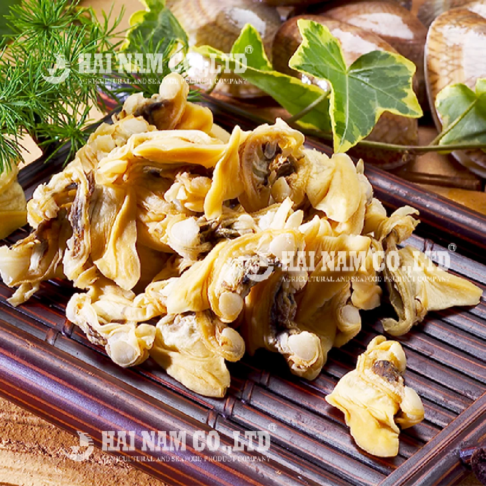 
Wholesale High Quality Paphia Undulata Variety Frozen Yellow Clam Without Shell Made In Vietnam 