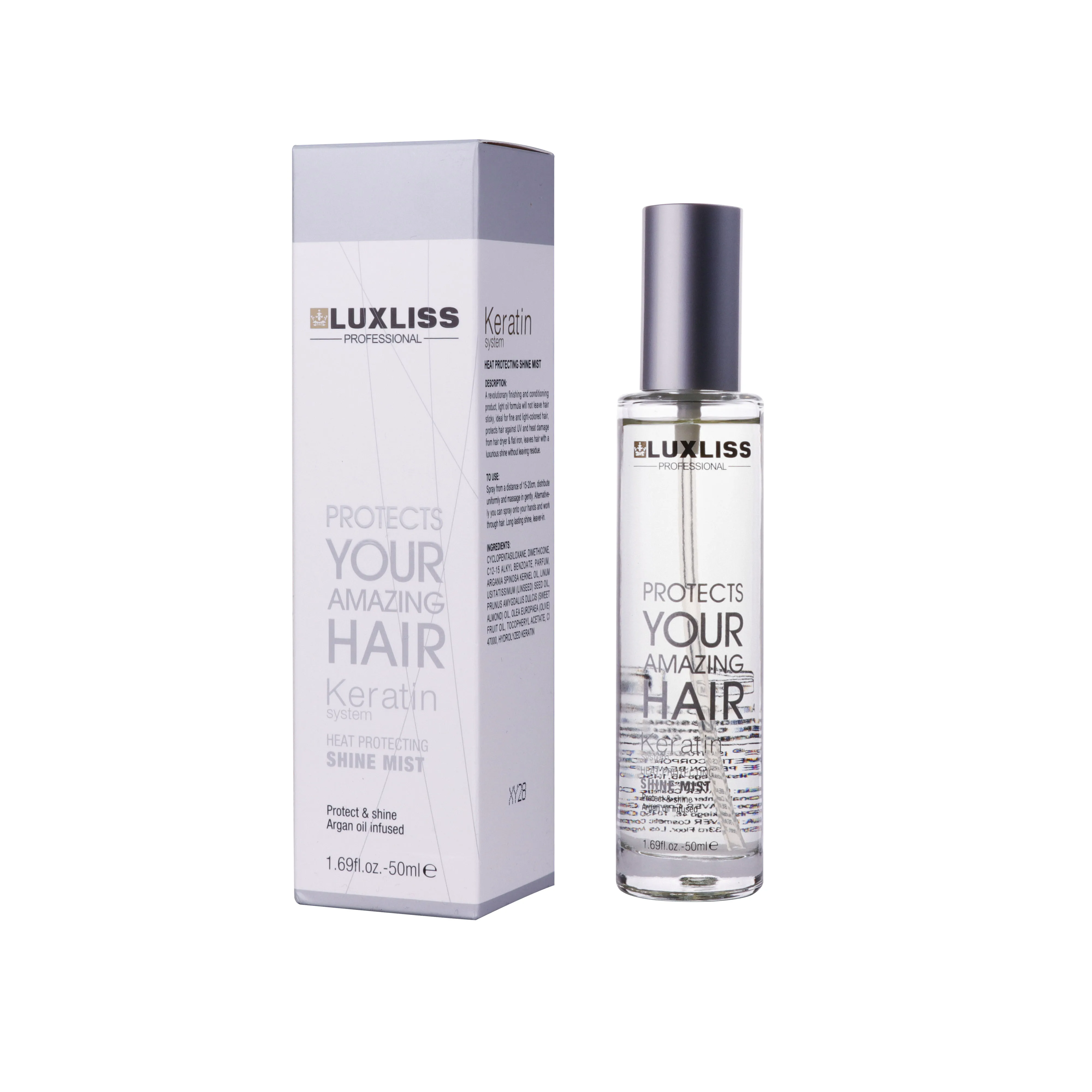 
Keratin smoothing hair treatment natural hair oil Heat Protecting Shine Mist 