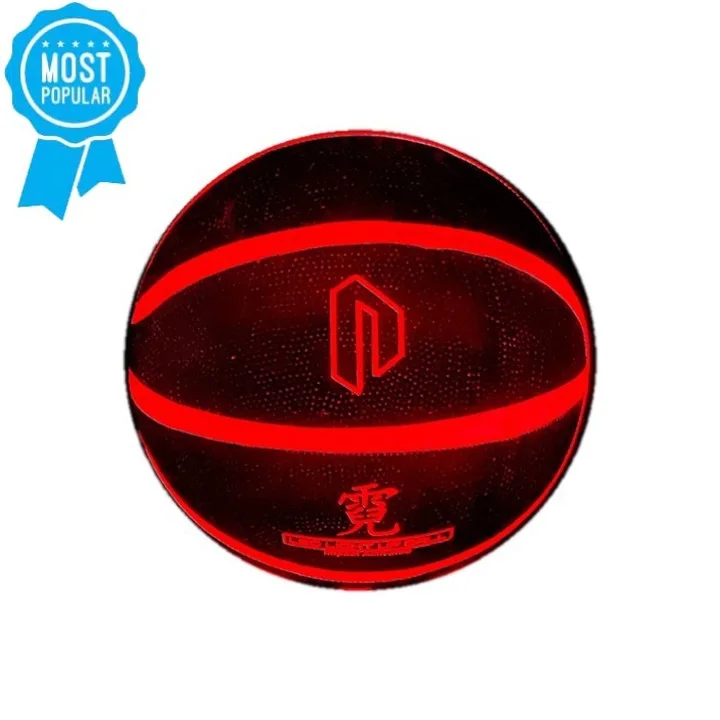 

Hygroscopic PU Leather Light Up Basketball, Customize color