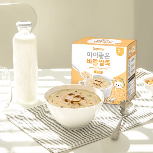 
Baby food Organic Mushroom rice porridge (Korean Baby Organic Mushroom rice porridge) 