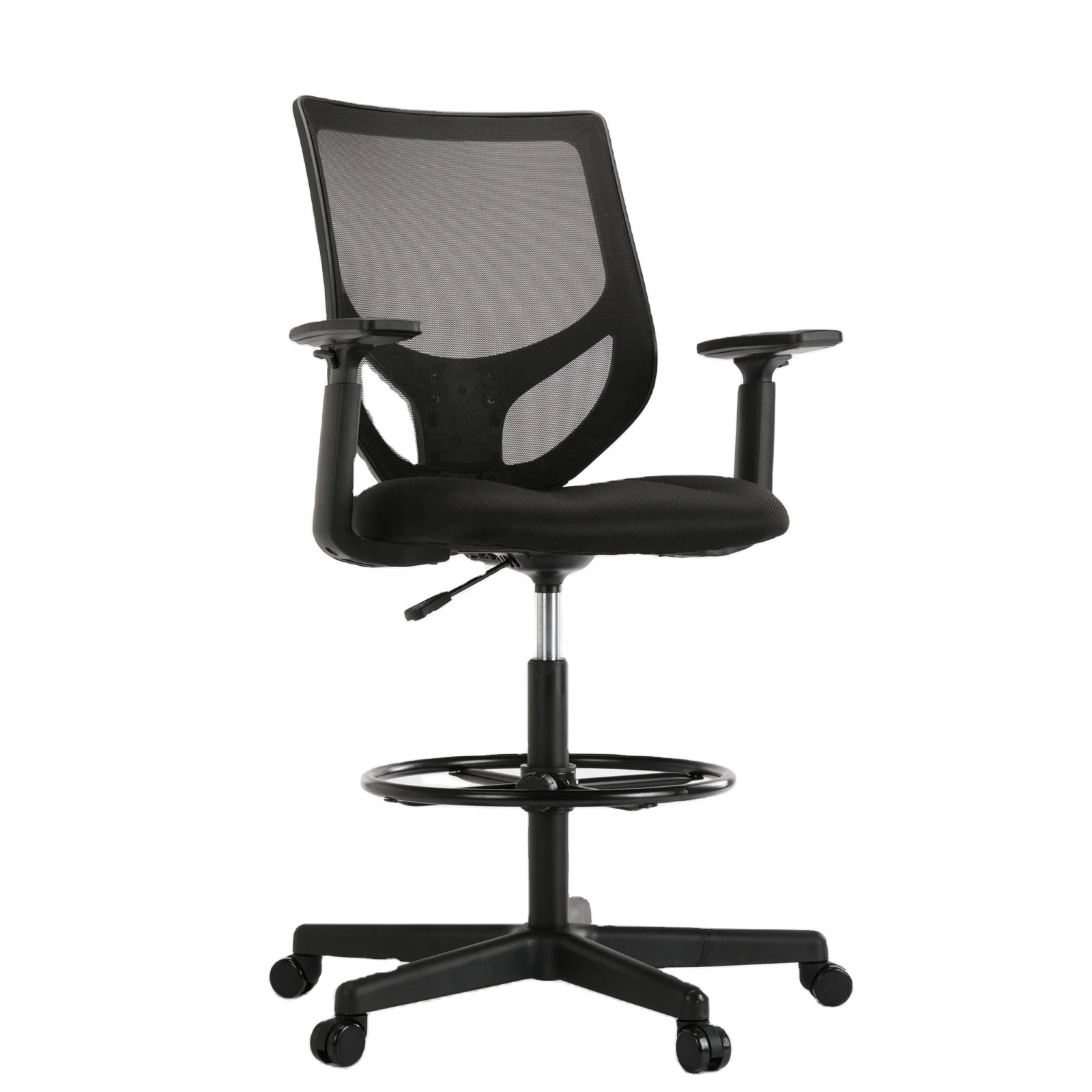 

USA Free shipping Mid Back Mesh Computer Chair Adjustable Swivel Ergonomic Chair with handrests