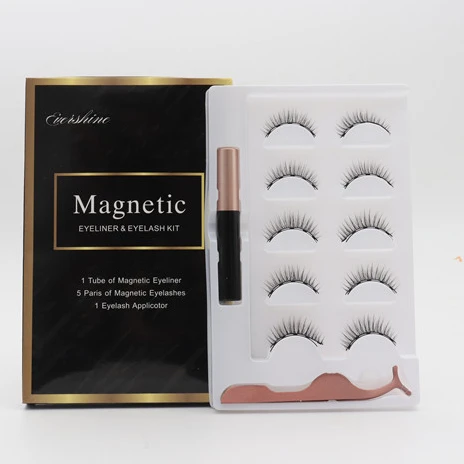 

Private Label Magnetic Eyelashes With Eyeliner Cheap Magnet Lash Individual Customized Tweezers Logo Wholesale Vendor Sample
