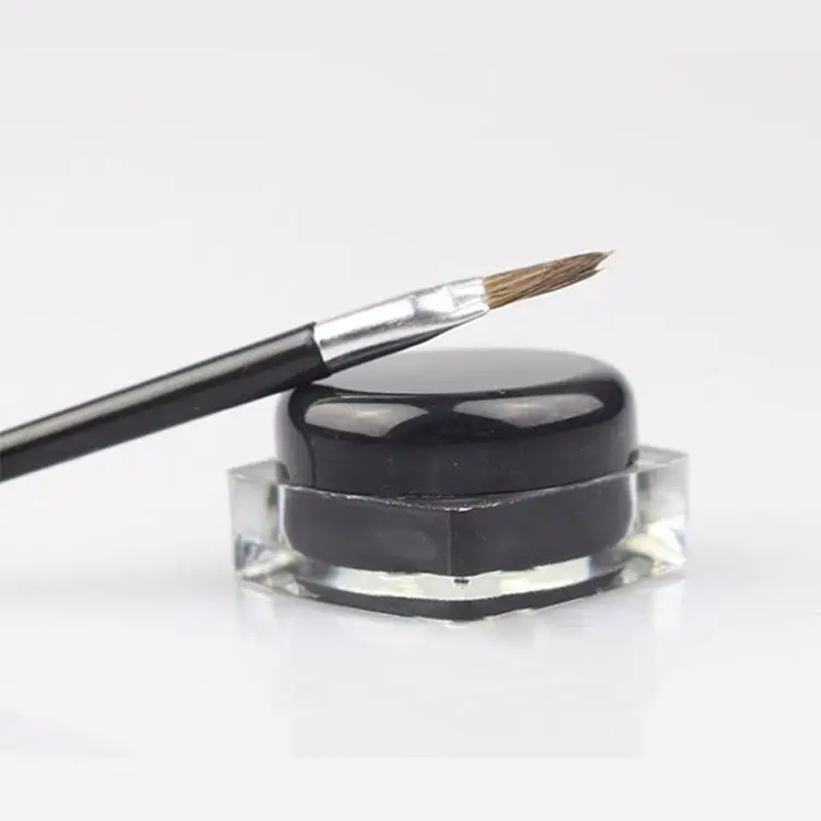 OEM ODM Wholesale Long Lasting Gel Eye Liner Private Label Makeup Waterproof Matte No Label Custom Mini Gel Eyeliner With Brush