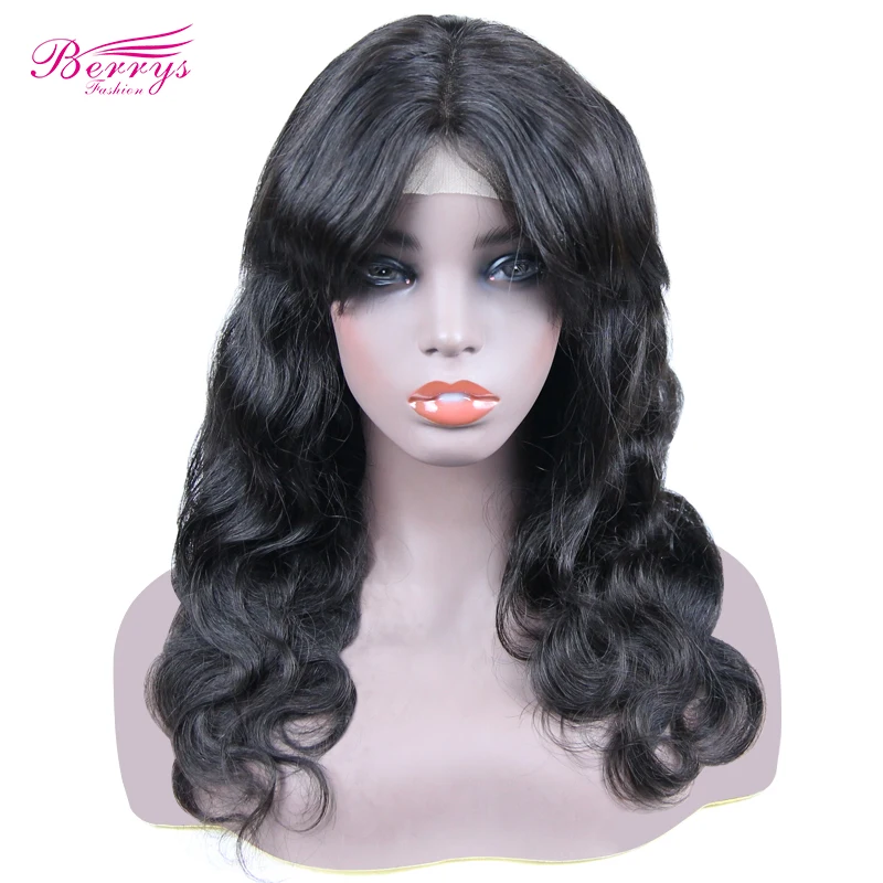 

Body Wave Bang Wigs Human Hair Perruque Cheveux Humains Brazilian Hair 4X4 Closure Transparent Lace Wigs with Bangs