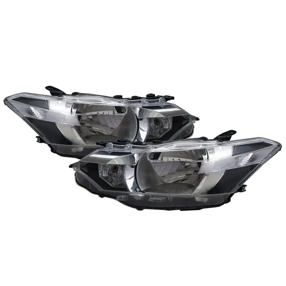 

VIOS XP150 MK3 13-15 Sedan 4D Clear Headlight W/ Motor Chrome V1 for TOYOTA LHD