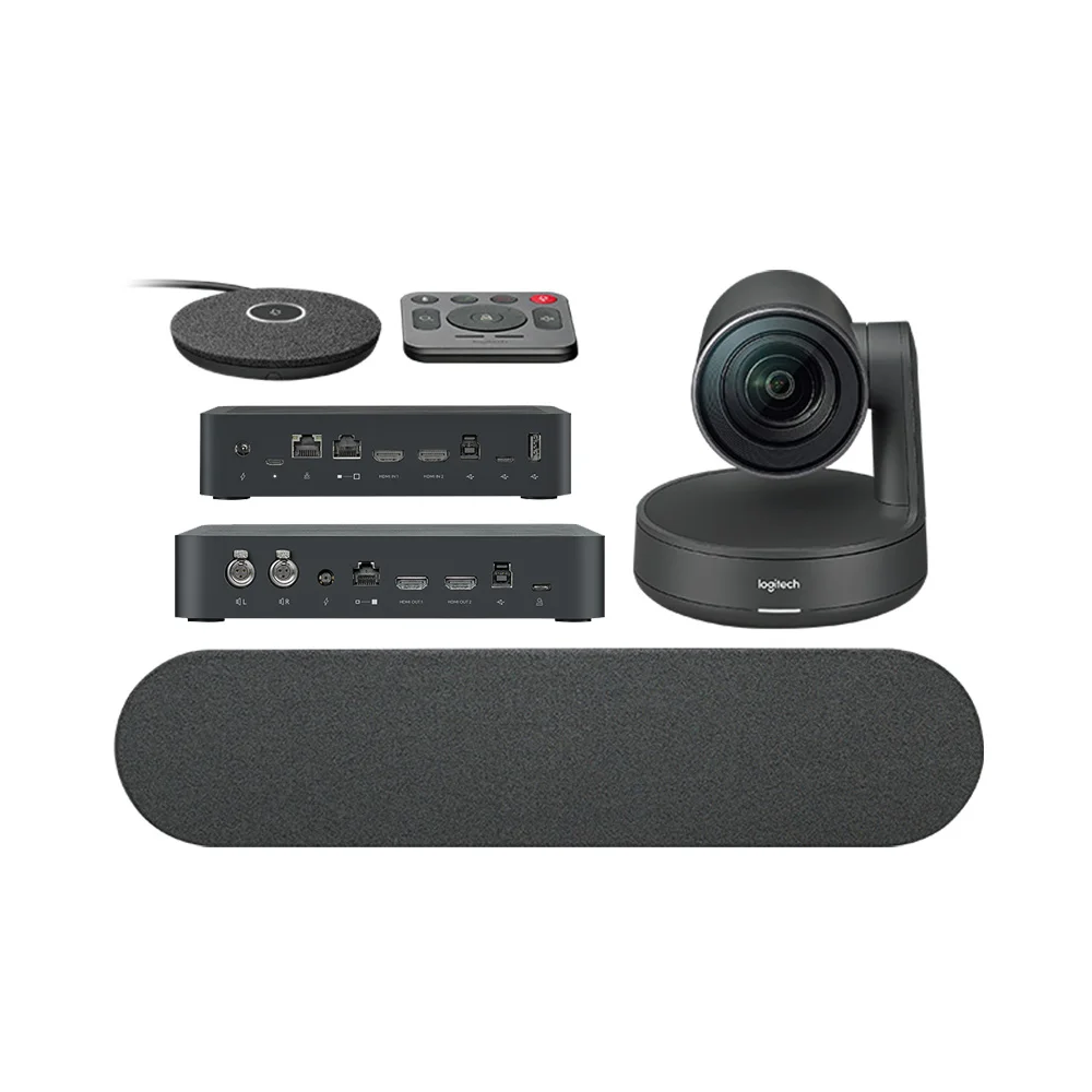 

Logitech CC5000e Plus Rally Plus Hd Video Conferencing System Kit Webcam Web Computer Camera With Microphone, Black