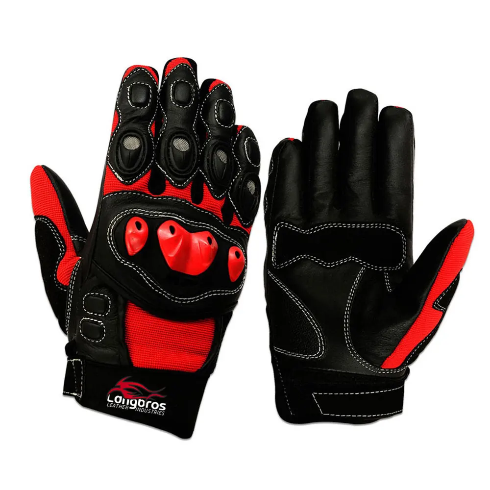 
Wholesale Latest Style Motorbike Leather Gloves Good Quality Motorbike Gloves Different Design Motorbike Leather Gloves 