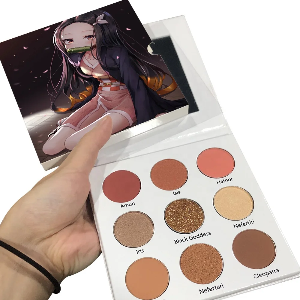 

Private Label 9 Colors Eye Shadow Professional Cardboard Makeup No Brand Custom Color Shimmer Matte Palette Eyeshadow, 9 colors eyeshadow palette