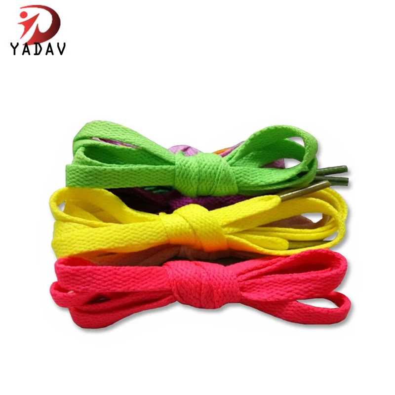 

Flat Waxed Cotton Boot Shoe Laces Wide Shoelaces for Athletic Running Sneakers, Customized