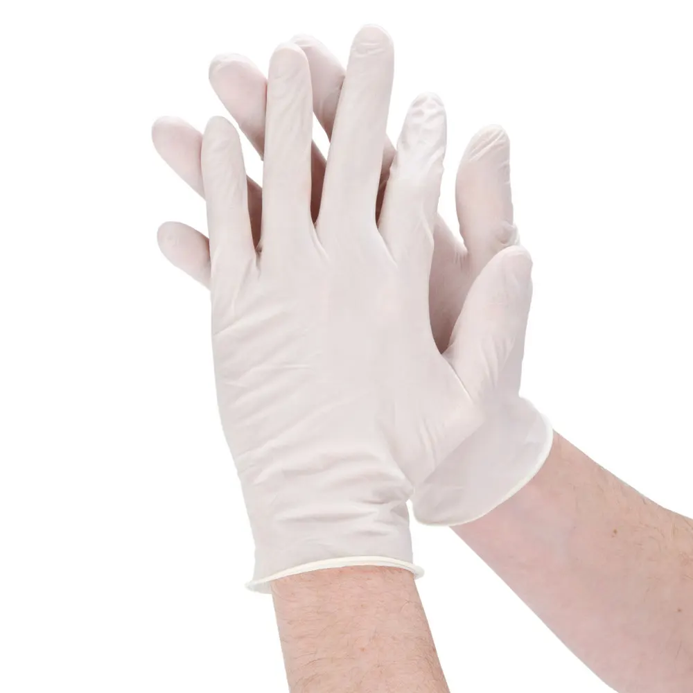 powdered disposable gloves