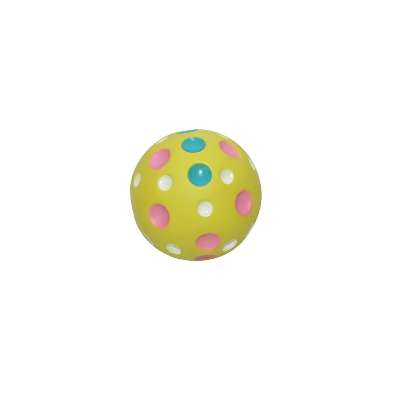 

hot sale  Cute dog like vinyl dog chew toy balls with squeak sound