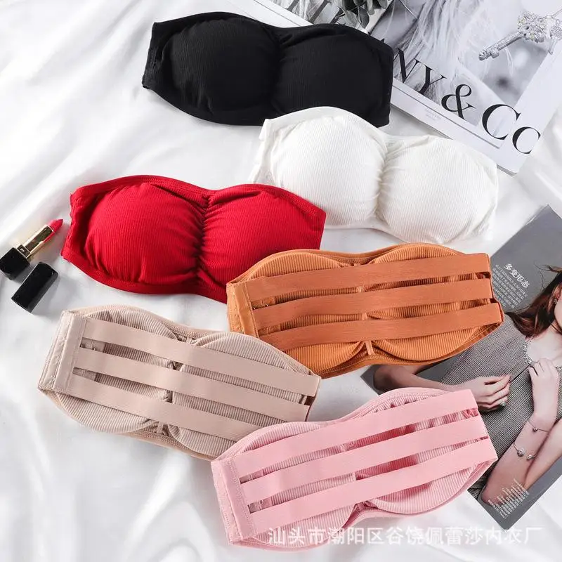 

Sports Strapless Padded Bra Seamless Underwear
