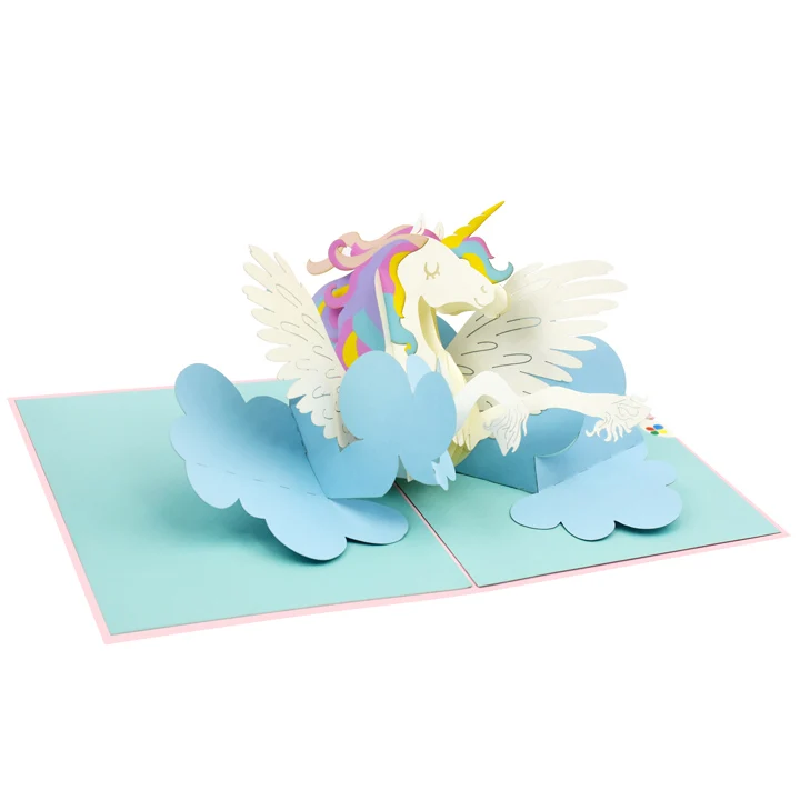 
Magical Unicorn Handmade Gift Greeting Pop Up 3D Card Design Custom Wholesale Vietnam 
