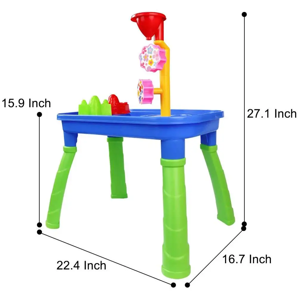 Water Sand Table 2 In 1 Activity Table Sand Box Tray Water Toys With