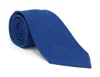 Handmade Italian Grenadine Silk Navy Blue Untipped ties