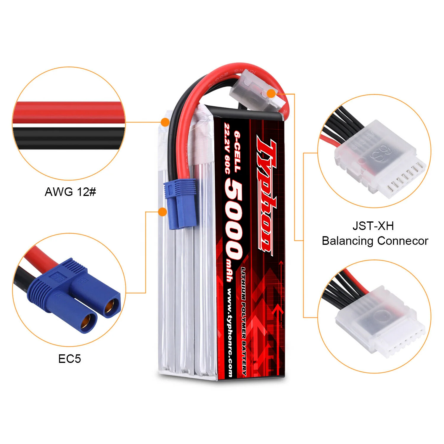 Custom 6000mah Cell Lipo 50c Lithium Polymer Voltage 22.2v 6s Lipo ...