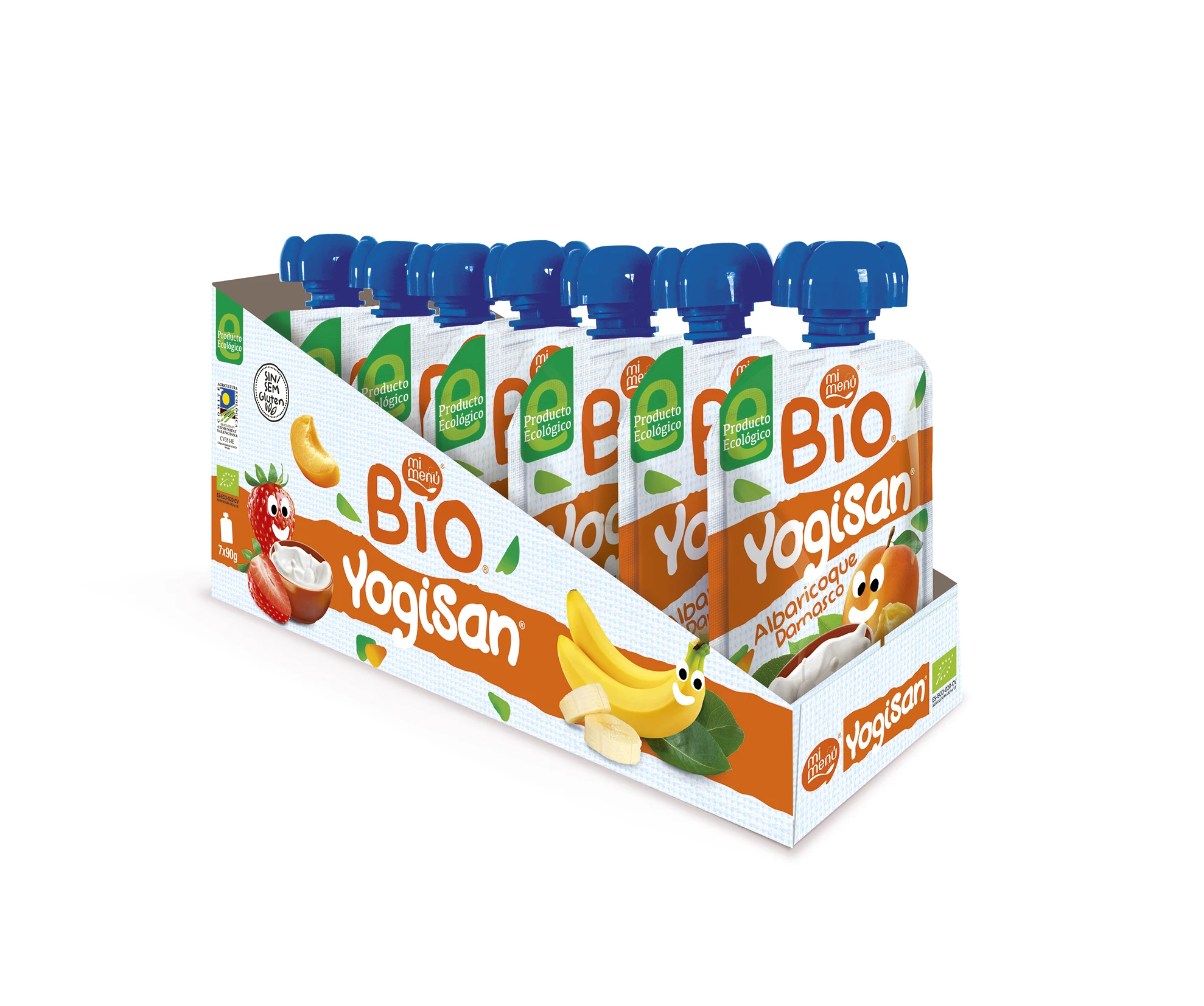 
Pouch Yogisan apricot Bio - Mi menu 