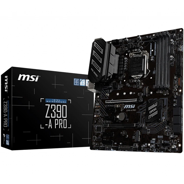 

MSI Z390-A PRO Gaming Motherboard with Intel LGA 1151 Socket Z390 Chipset Supports Intel Core 9th/ 8th Gen Processors