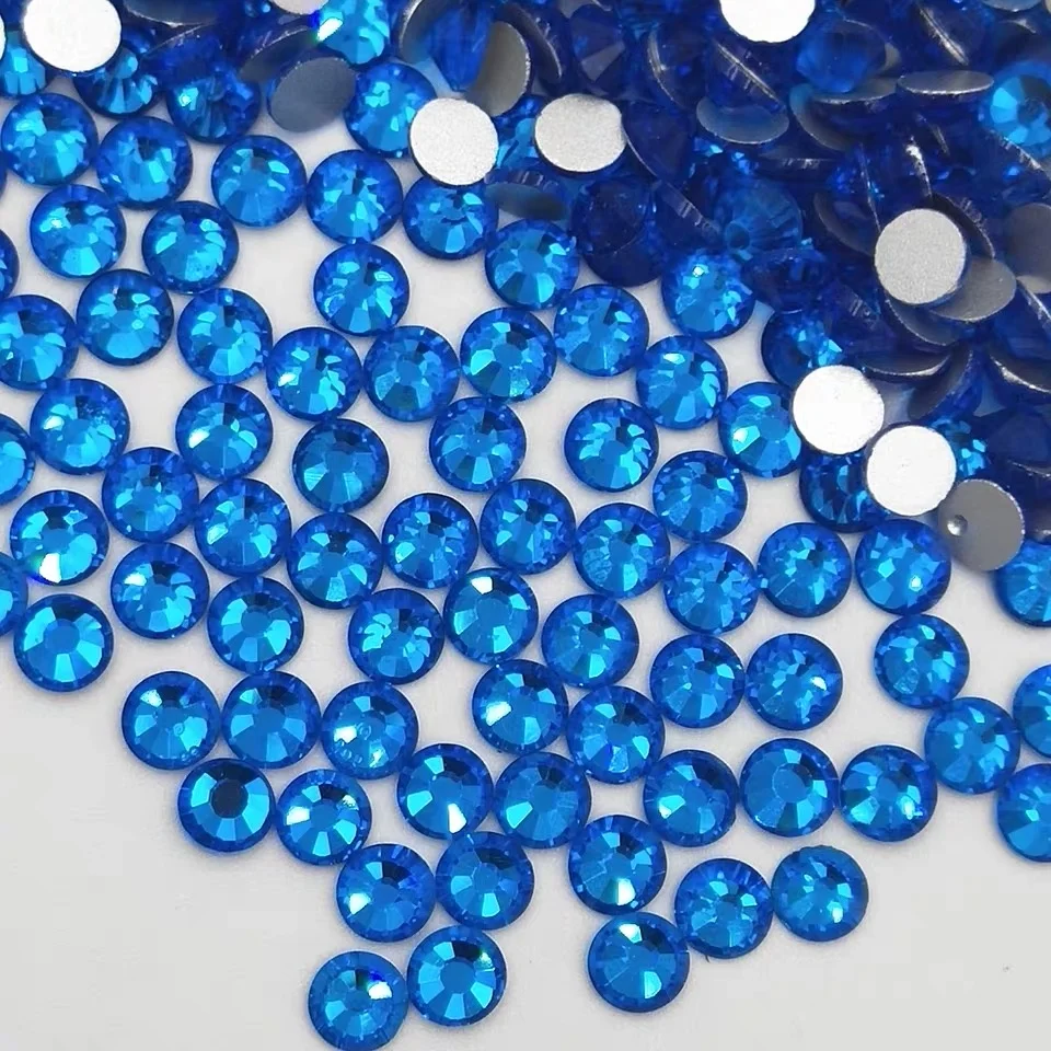 

Yantuo crystal Wholesale capri blue Nail Crystals Flatback Glass Earring Stones Non Hotfix Rhinestone