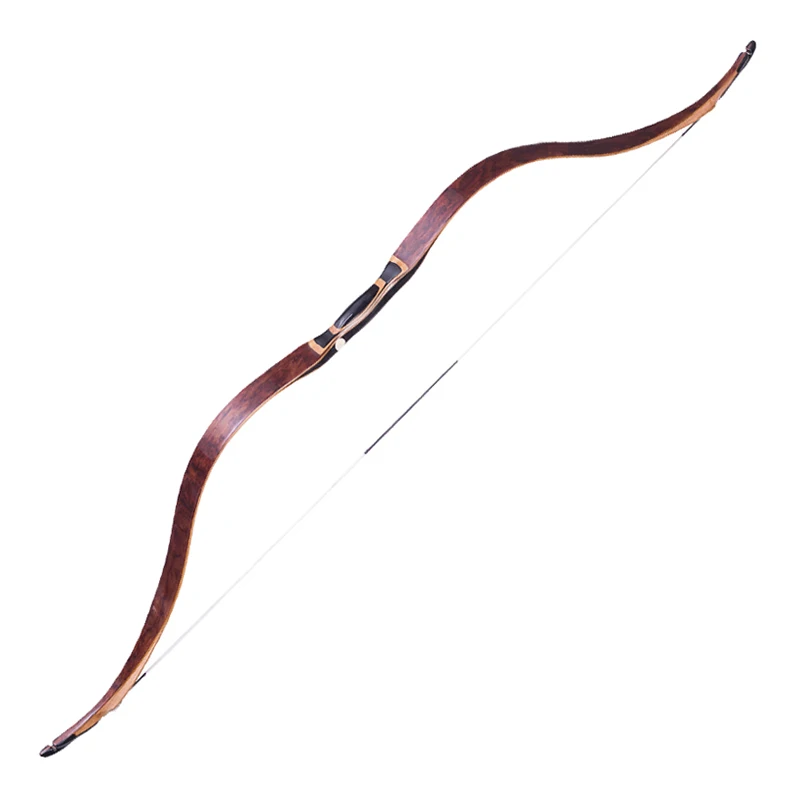 

Archery 54'' Traditional Recurve Bow Hunting Longbow Mongolian Horsebow Right or Left Hand Handmade 30-50lbs, As picture