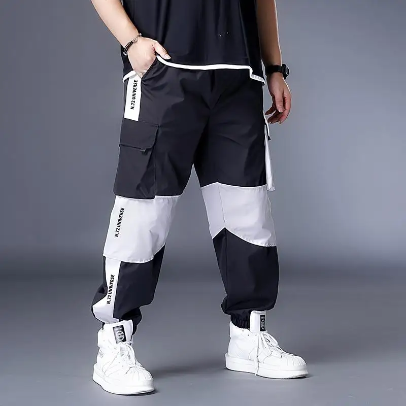 

Plus 7XL 6XL XXXXXL Mens Joggers Pants Casual Man Pants Streetwear Hip Hop Black Cargo Trousers Sport White Techwear Jogger