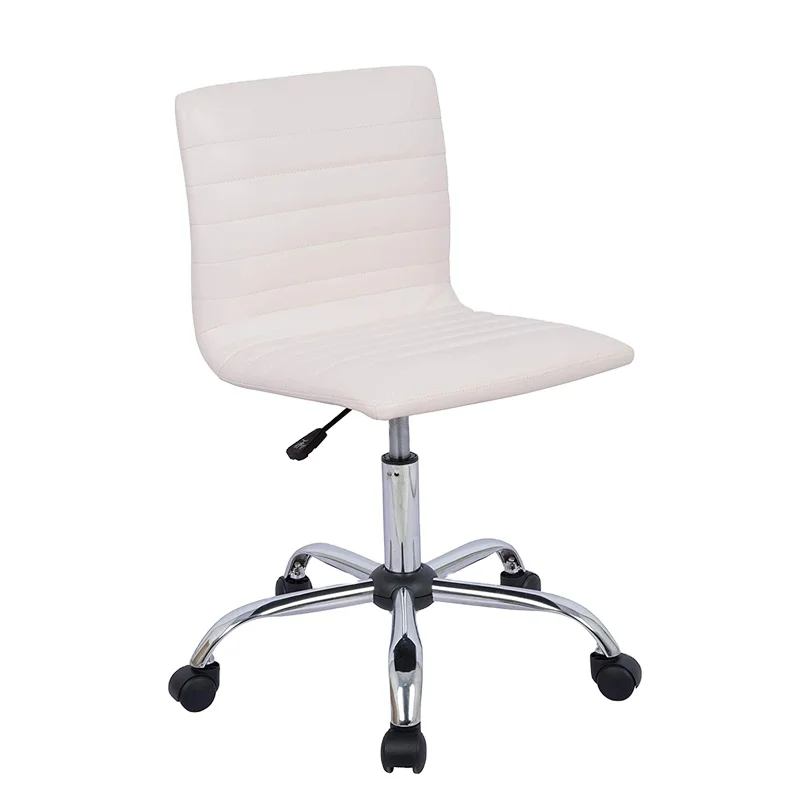 

USA STOCK Free shipping,Home Office Chair, Computer Chair Adjustable Height Ribbed Low Back Armless Swivel Task Desk Chair