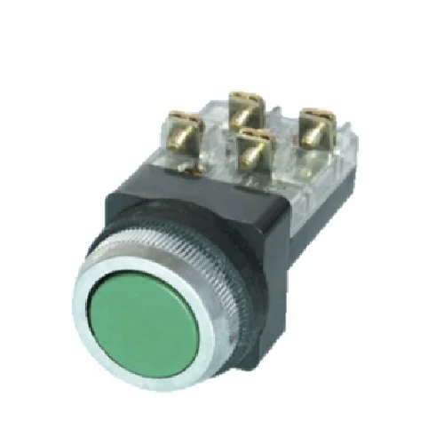 quick ship TBF-301-G Tend Push button switch Green 30mm Flat head type