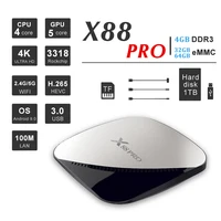 

X88PRO 4/64GB RK3318 Quad Core Android 9.0 Smart tv box 32gb 16gb HD 4K 5G Dual Band wifi tv box X88 PRO