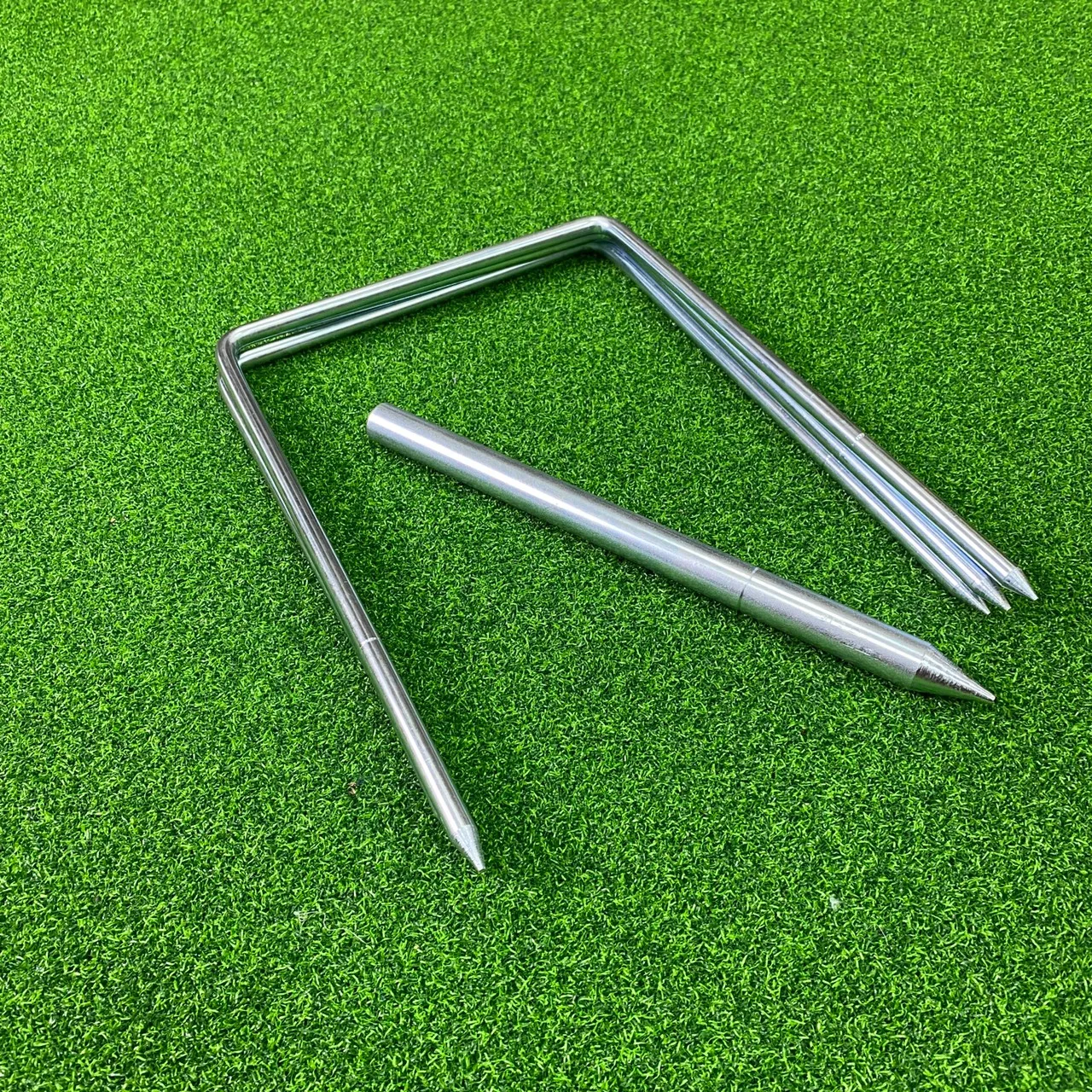 

Official standard size outdoor Plastic Croquet gateball agari poles, Silver