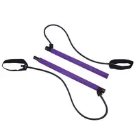 

Portable Pilates Bar Kit with Resistance Band Home Gym Workout Resistance Band and Toning Bar Yoga Pilates Stick Exercise Bar