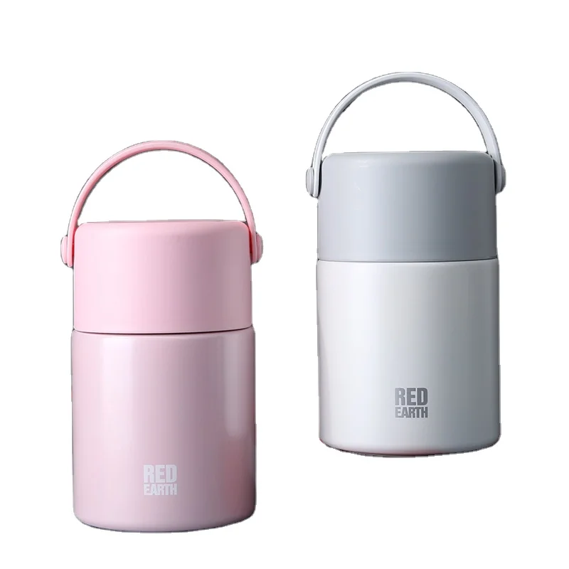 

Gint 2020 new stewed eco friendly insulated lunch heat mini flask for hot food grade 700ml stainless steel mug flask, White pink