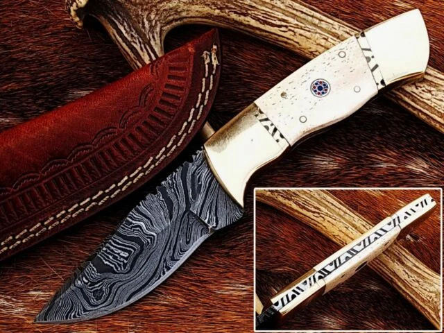 5.50 Forged Pocket Knife Keychain Damascus Steel Knife 