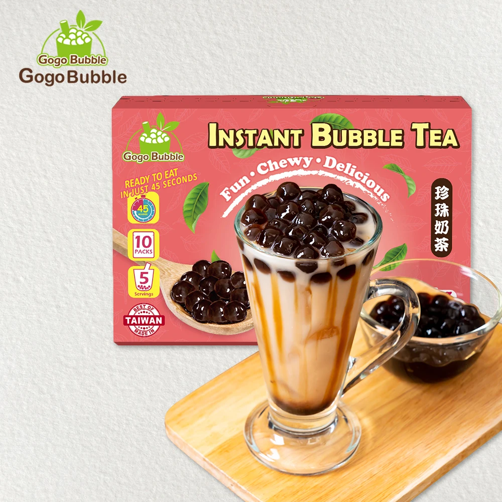 

Matcha Bubble Tea Instant Powder With Brown Suger Gummy Boba