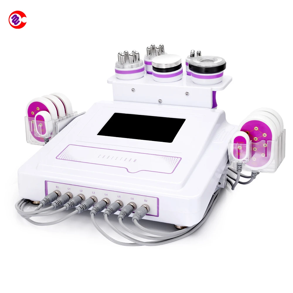

Portable 6in1 Ultrasonic Cavitation 40k RF Vacuum Anti Fat Skin Lifting Spa Machine, White
