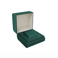 

Wholesale luxury leather watch display box Black packaging watch box with logo