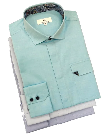 
HOT SELLING fashion patch pocket long sleeve Men Shirt 