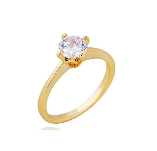 

jialin jewelry diamond fashion jewelry, Fashion big diamond engagement ring, 18K Gold Plated wedding Rings