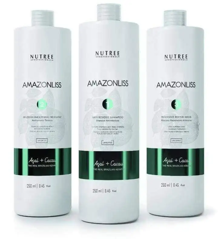 Amazonliss Keratin Smoothing Treatment Hair Straightening Set 8.45 fl.oz / 250 ml